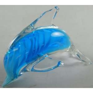  Glass Dolphin Figurine