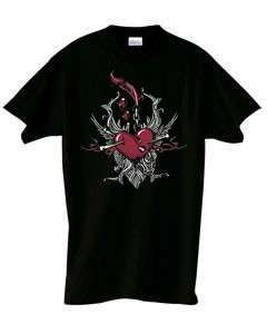Heart of Nails Goth Tribal T Shirt S 6x  Choose Color  