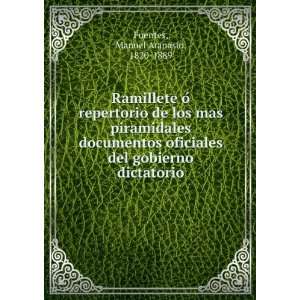   del gobierno dictatorio Manuel Atanasio, 1820 1889 Fuentes Books