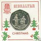 1991 The Rock of Gibraltar Christmas Card Keepsake Coin