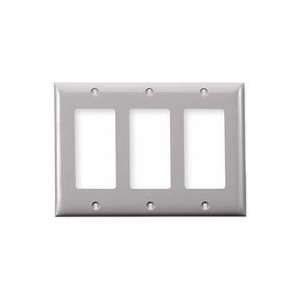   NP263W WALLPLATE 3 G 3) RECT WHITE ***Case of 10*** 