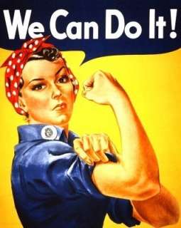 Rosie the Riveter WE CAN DO IT Cross Stitch Pattern  