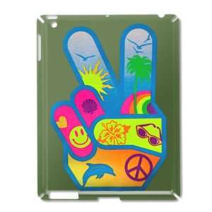   Green of Peace Sign Hand Symbol Dolphin Smiley Face 