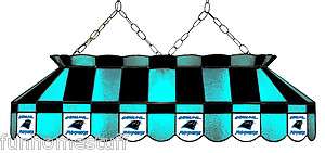   PANTHERS NFL 40 STAINED GLASS BILLIARD POOL TABLE LIGHT BAR PUB LAMP