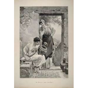  1893 Kunst bringt Gunst Greek Vase Thumann Engraving 