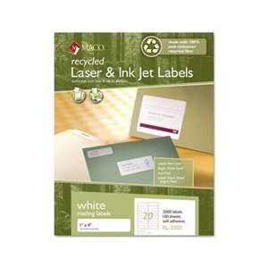  MACRL2000 Maco® LABEL,RECYC LSR 20UP,WHT