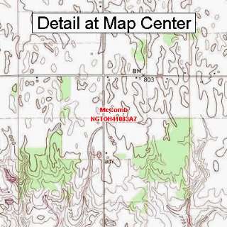   Quadrangle Map   McComb, Ohio (Folded/Waterproof)