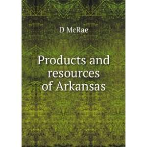 Products and resources of Arkansas D McRae  Books