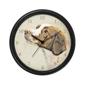 Brittany Spaniel Pets Wall Clock by 