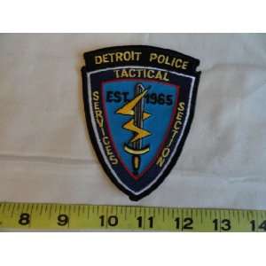  Detroit Police   Tactical Services Section Patch 