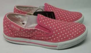 NEW PINK HEART CONVERSE SLIP ON SHOES GIRL 4  