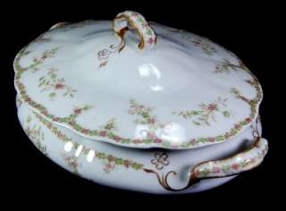 Syracuse Dainty Pink Covered Casserole Oval Dish C.P.Co  
