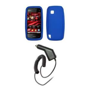Nokia Nuron   Premium Electric Blue Soft Silicone Gel Skin Cover Case 