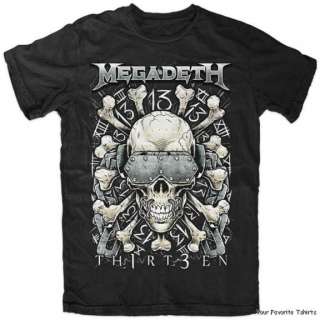 Licensed Megadeth Red Bones Adult Shirt S XXL  