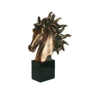  Bronze Statue   Horse Head