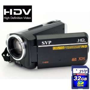  SVP T800 HD 720p 3.0 LCD BLACK PROGRESSIVE DIGITAL VIDEO 