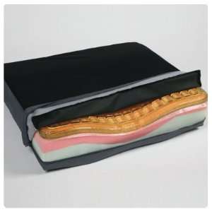  Coccyx Cushion with Checkerboard T Gel Topper 18 x 16 