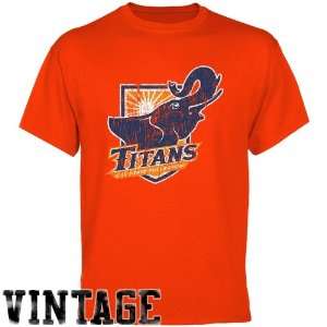 Cal State Fullerton Titans Orange Distressed Logo Vintage T shirt 