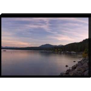 Lake Tahoe, NV October Sunset   Tahoe, United States   Wrapped Canvas 