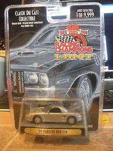 64 1999 PORSCHE BOXSTER SILVER MINT SERIES BY RACING CHAMPIONS 57 