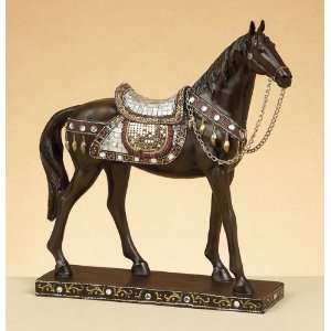 Beautiful Wooden Ancient Chinese Tang Horse Statue 