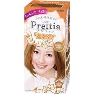  Kao Prettia Soft Bubble Hair Color Milk Tea Brown Health 