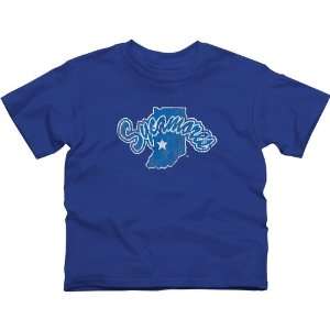  Indiana State Sycamores Youth Distressed Primary T Shirt 