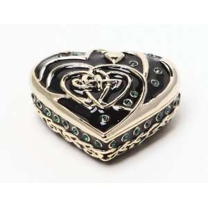  Heart Shaped Celtic Jewelry Box 3603