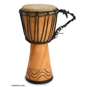  Wood djembe drum, Give Thanks Musical Instruments