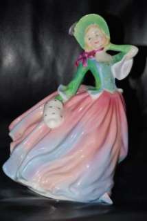 Royal Doulton HN 1911 Autumn Breezes Green and Pink  