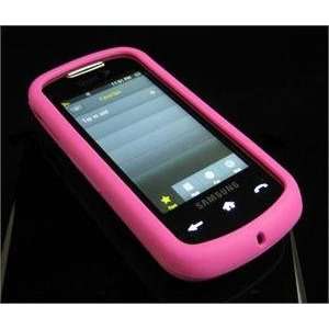 HOT PINK FULL VIEW Soft Rubber Silicone Skin Cover Case for Samsung 