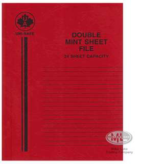 Double Mint Sheet File 24 Sheet Cap 9 x 11 5/8   Red  