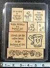Stampin UP Whats Brewin Coffee Latte stamp set  