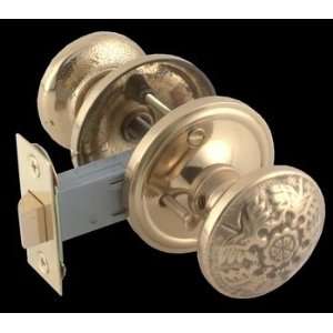   Privacy Sets Bright Solid Brass, Winged, 2 3/8 Backset Privacy Set