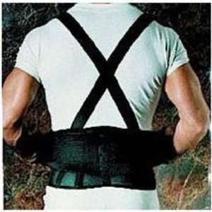  Sportaid 9 Back Belts with Suspenders Black Extra Extra 