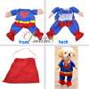 Pet Clothes Apparel Dog Cat Superman Costume M  