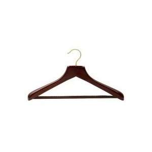  Walnut Suit Hanger w/ Non Slip Bar