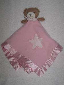 BRiGHT FuTuRe PiNK SECURITY BLANKET PLuSH BEAR LoVeY  
