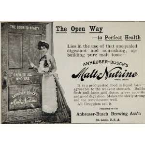 1904 Anheuser Busch Malt Nutrine Tonic Quackery Ad 