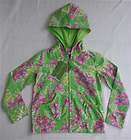 Girl 4 Lilly Pulitzer Brigit Floater Spandex Hoodie Limeade Green 
