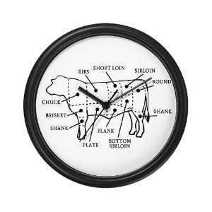  Beef Cow Food Wall Clock by 