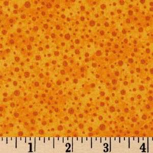  44 Wide Harvest Moon Dots Pumpkin Fabric By The Yard 