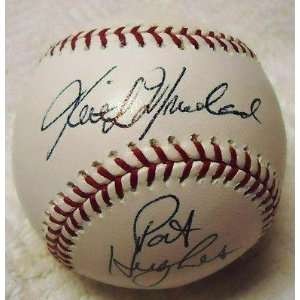  Keith Moreland Autographed Baseball   PAT HUGHES & *CUBS 