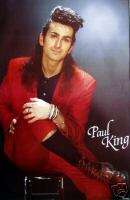 PAUL KING BRITISH ROCK RARE MINT LARGE 1986 POSTER  