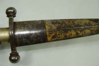 Large Early 19th C British Dirk Dagger Knife no Sword  