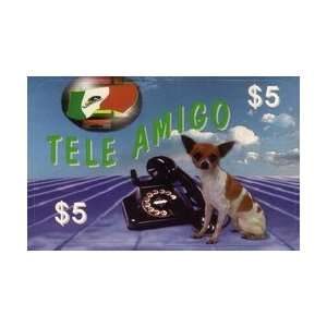   Amigo Chihuahua Dog, Rotary Telephone, Mexican Flag 