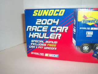 Sunoco 2004 Race Car Hauler w/BONUS Car & Wagon NEW  
