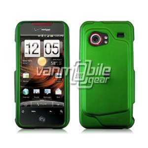  GREEN HARD RUBBERIZED CASE + LCD SCREEN PROTECTOR for HTC 