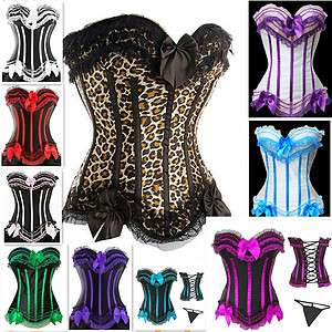 Various colors you can choose sexy Brocade Gorgeous Corset G string 