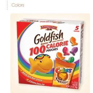 Pepperidge Farm 100 Calorie Pouches Goldfish Crackers Colors, 3.75 